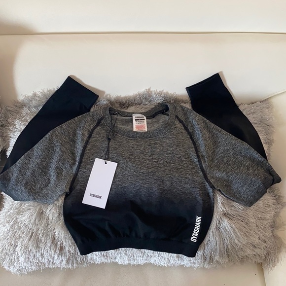 Gymshark Adapt Ombre Seamless Long Sleeve Crop Top - Picture 2 of 5